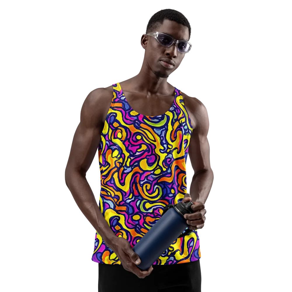 Radiant Turbulence on Men's Tank Top — Front