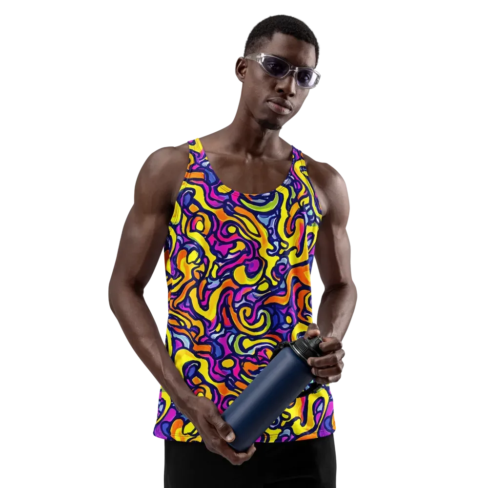 Radiant Turbulence on Men's Tank Top — Front