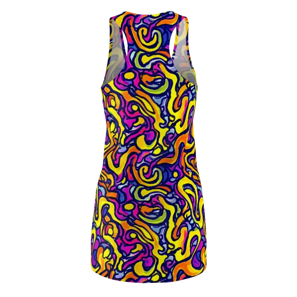 Radiant Turbulence on Racerback Dress — Back