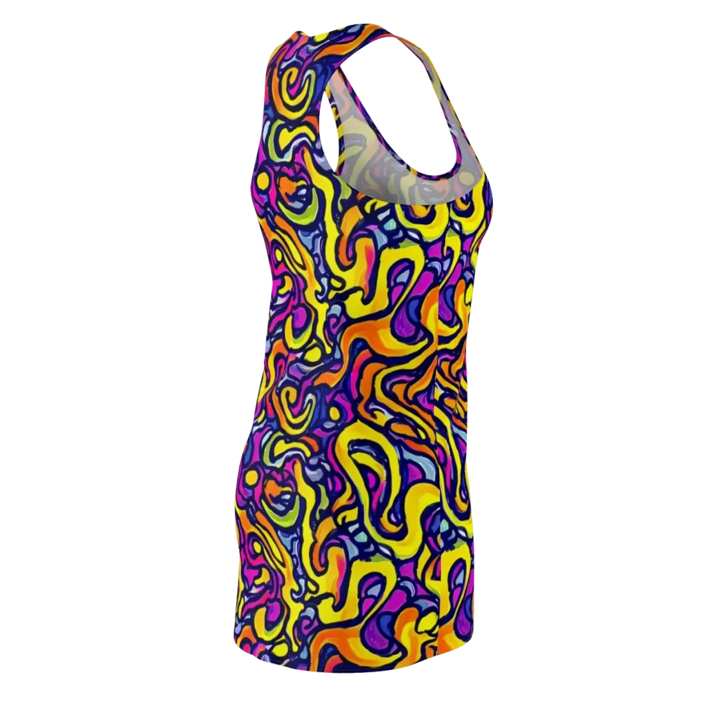 Radiant Turbulence on Racerback Dress — Back Side