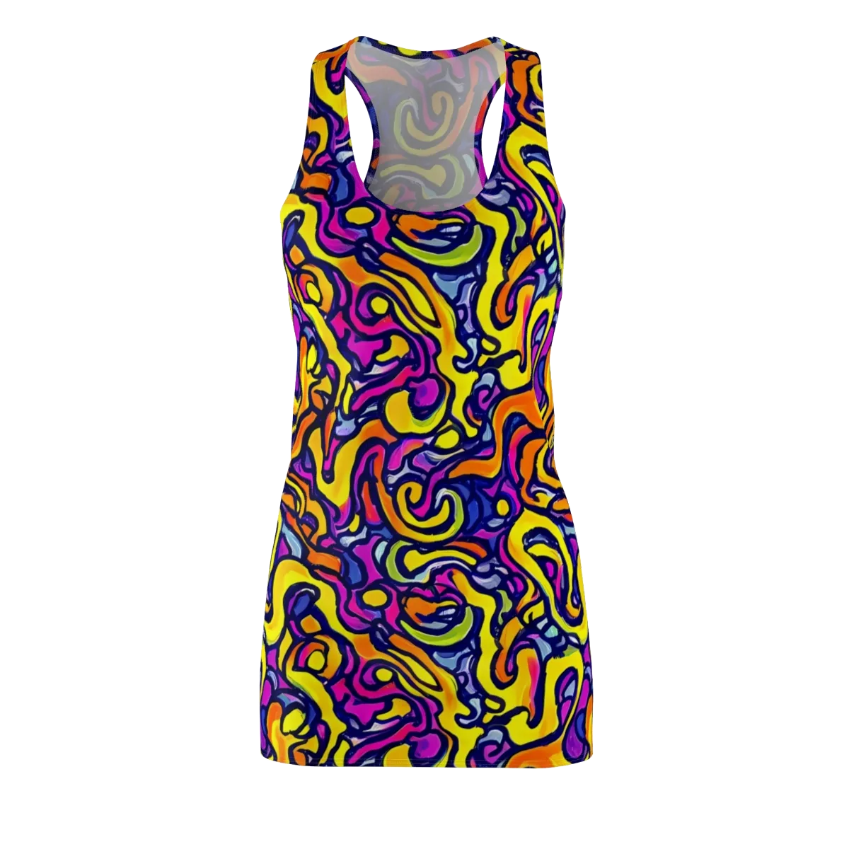 Radiant Turbulence on Racerback Dress — Front