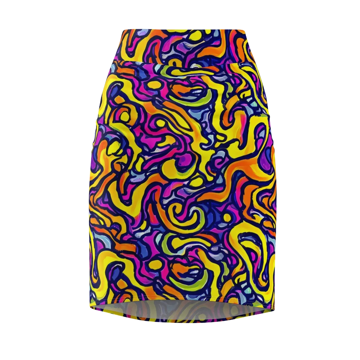 Radiant Turbulence on Pencil Skirt — Front