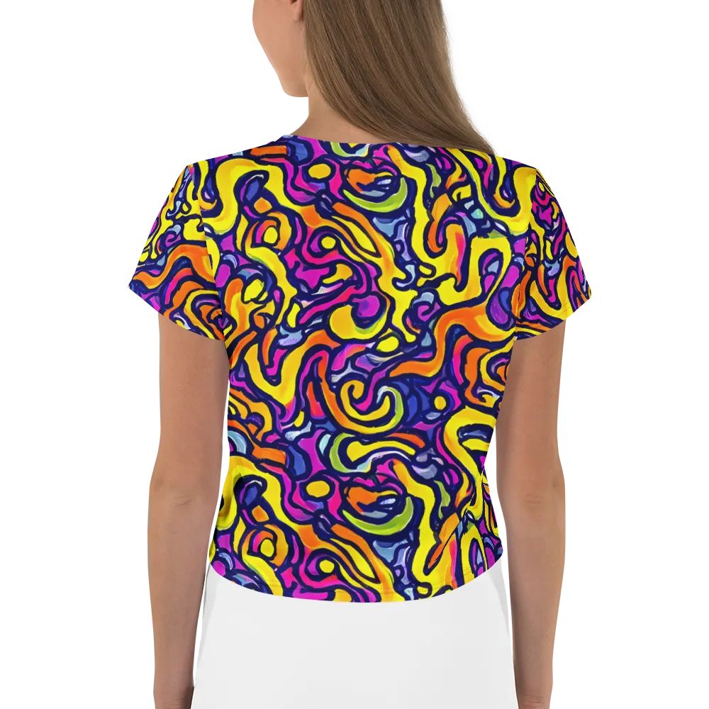 Radiant Turbulence on Crop Tee — Back