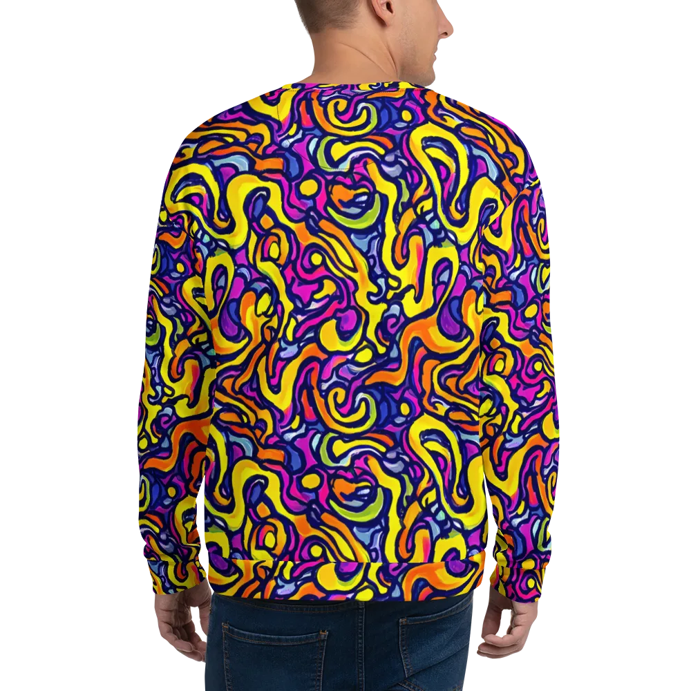 Radiant Turbulence on Sweatshirt — Back