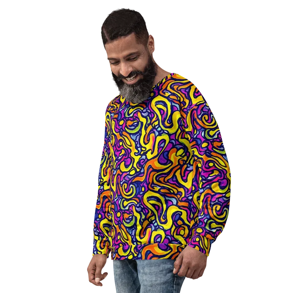 Radiant Turbulence on Sweatshirt — Left Front