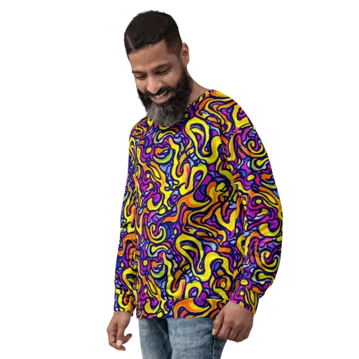 Radiant Turbulence on a Sweatshirt