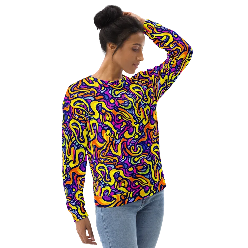 Radiant Turbulence on Sweatshirt — Right Front