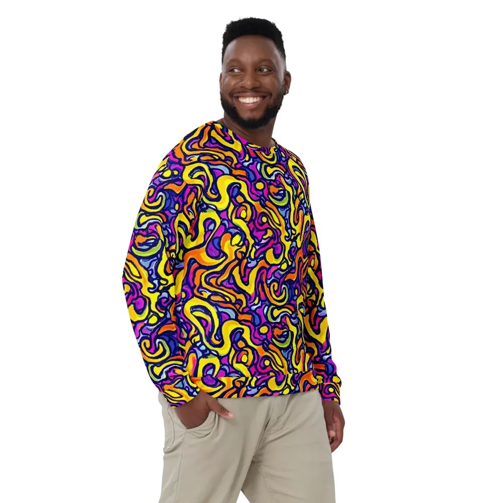 Radiant Turbulence on Sweatshirt — Front