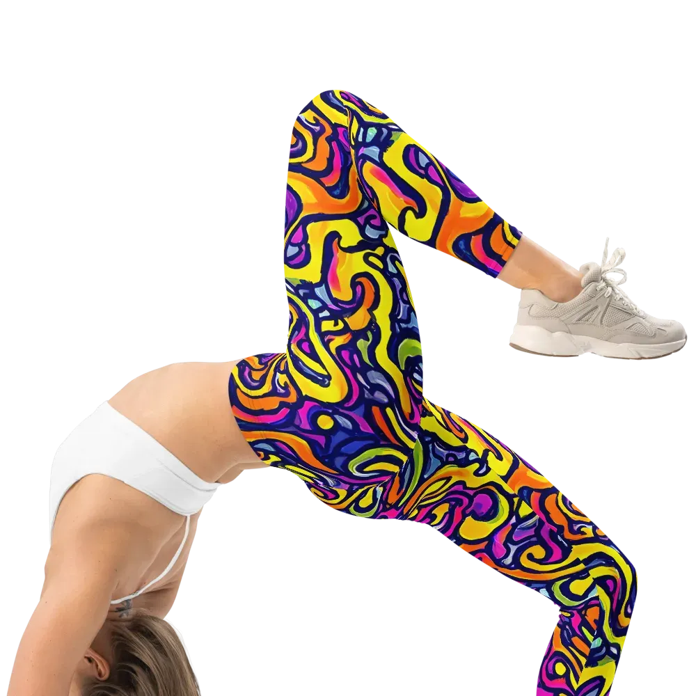 Radiant Turbulence on Leggings — Right