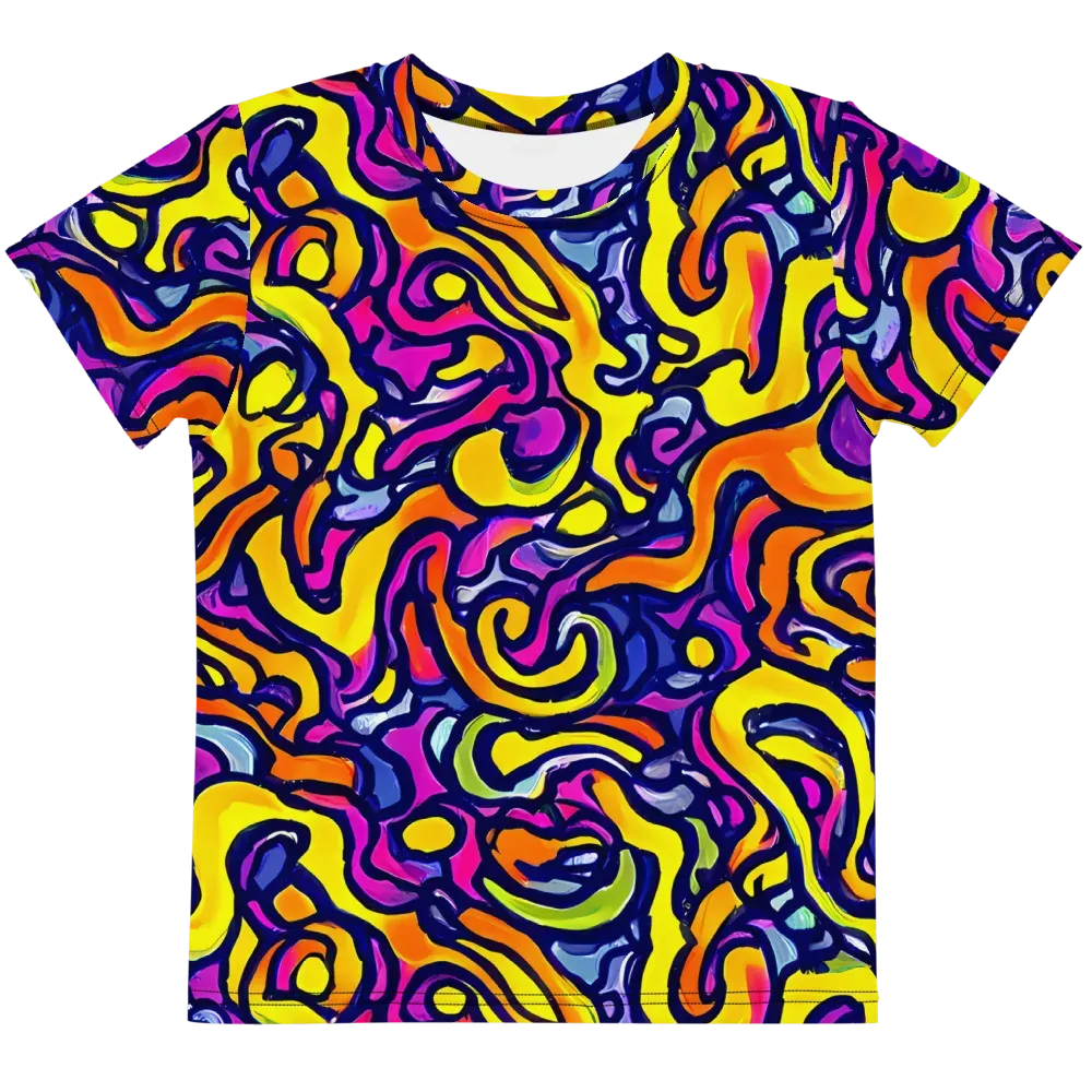 Radiant Turbulence on Kids Crew Neck T-Shirt — Front