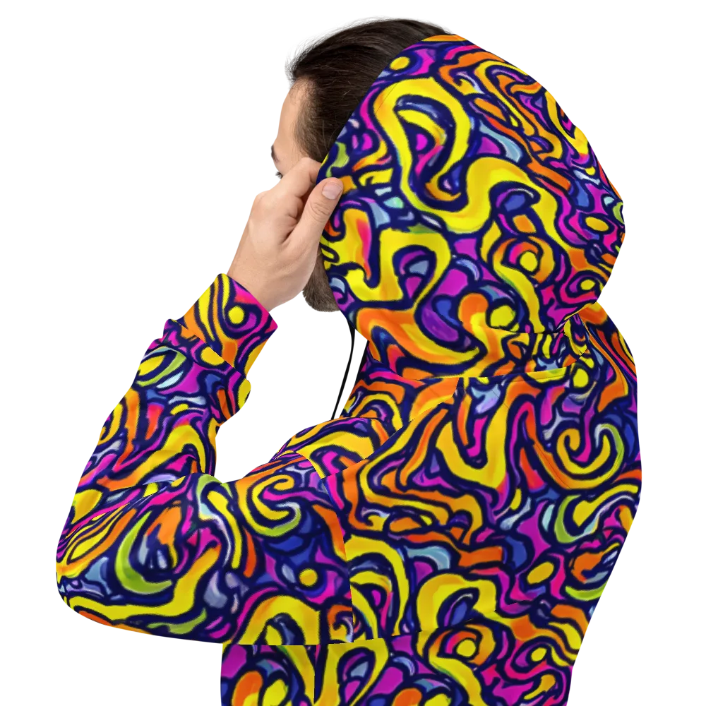 Radiant Turbulence on Hoodie — Back