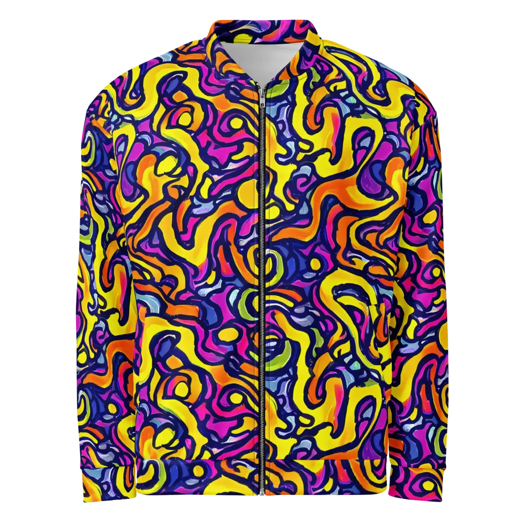 Radiant Turbulence on Bomber Jacket — Front