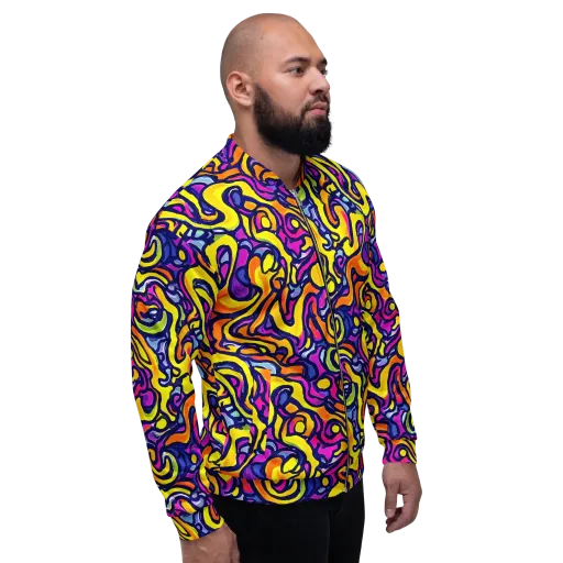 Radiant Turbulence on a Bomber Jacket