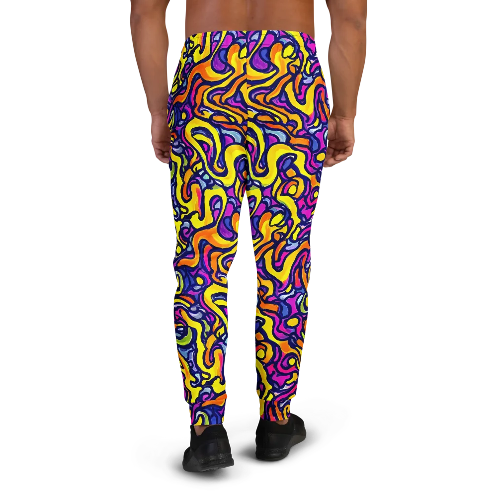 Radiant Turbulence on Men's Joggers — Back