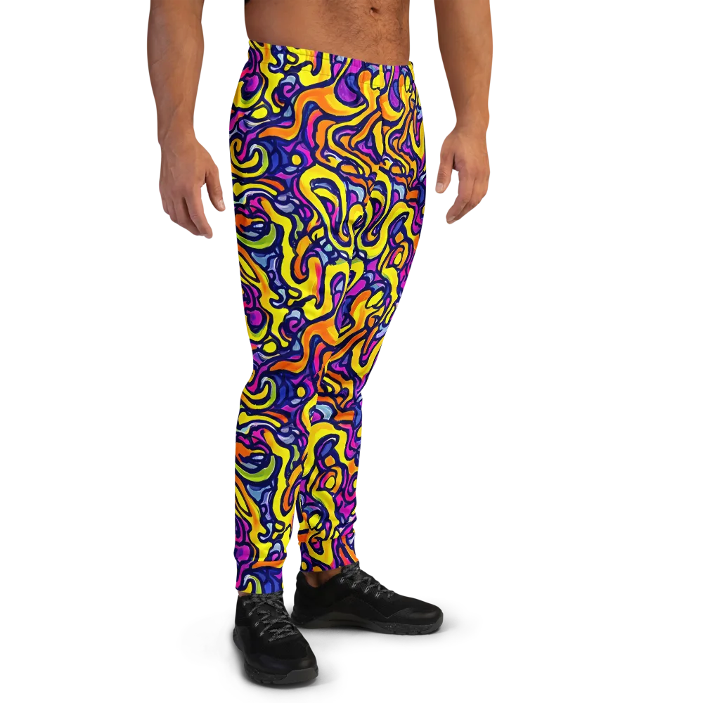 Radiant Turbulence on Men's Joggers — Right