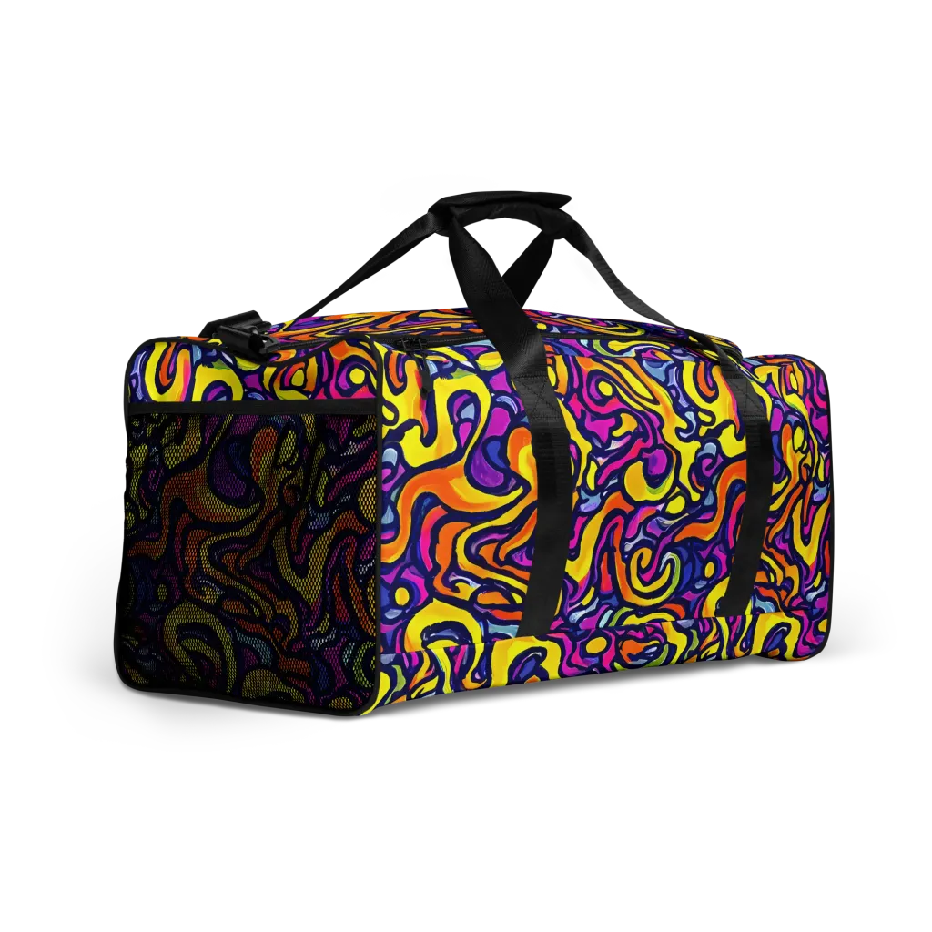 Radiant Turbulence on Duffle Bag — Right Front