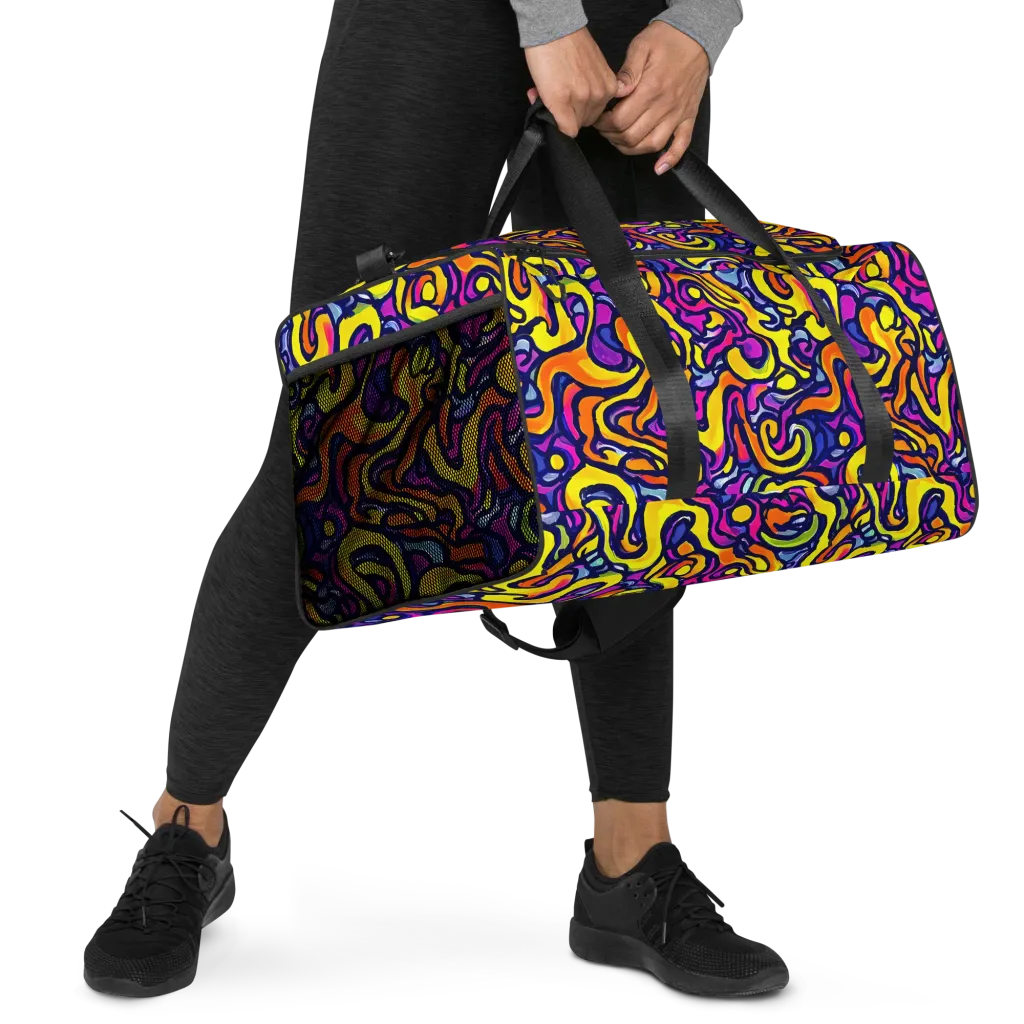 Radiant Turbulence on Duffle Bag — Right Front