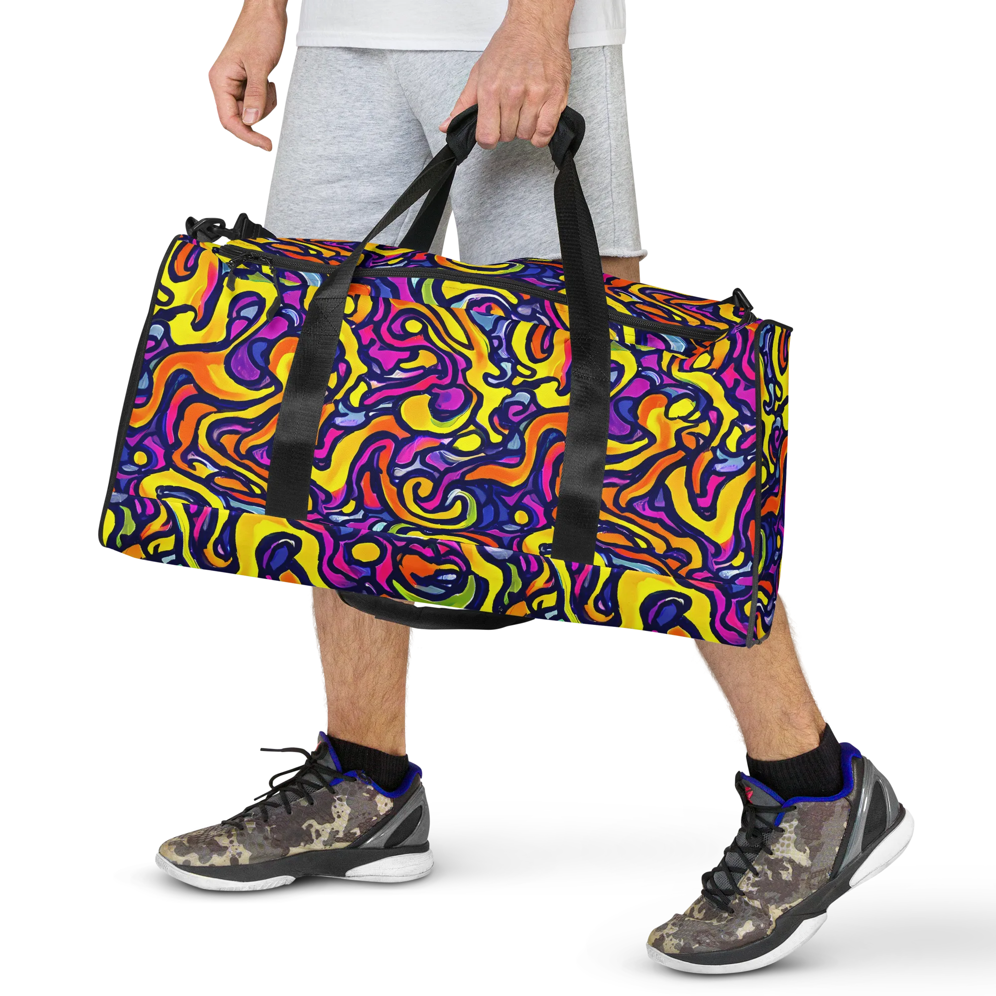 Radiant Turbulence on Duffle Bag — Front