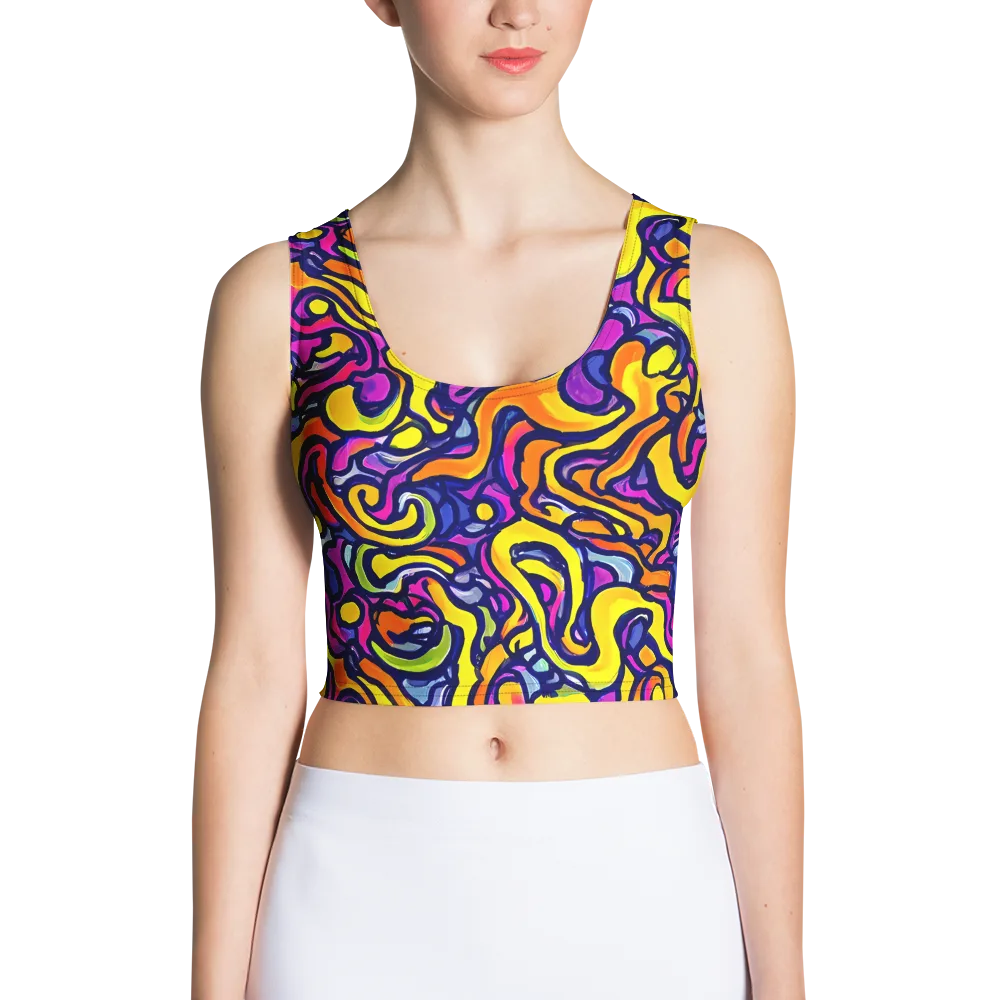 Radiant Turbulence on Crop Top — Front
