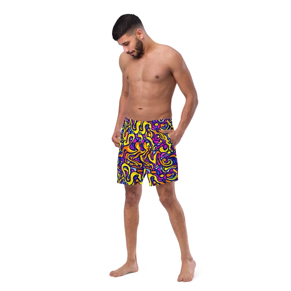 Radiant Turbulence on Swim Trunks — Left Front