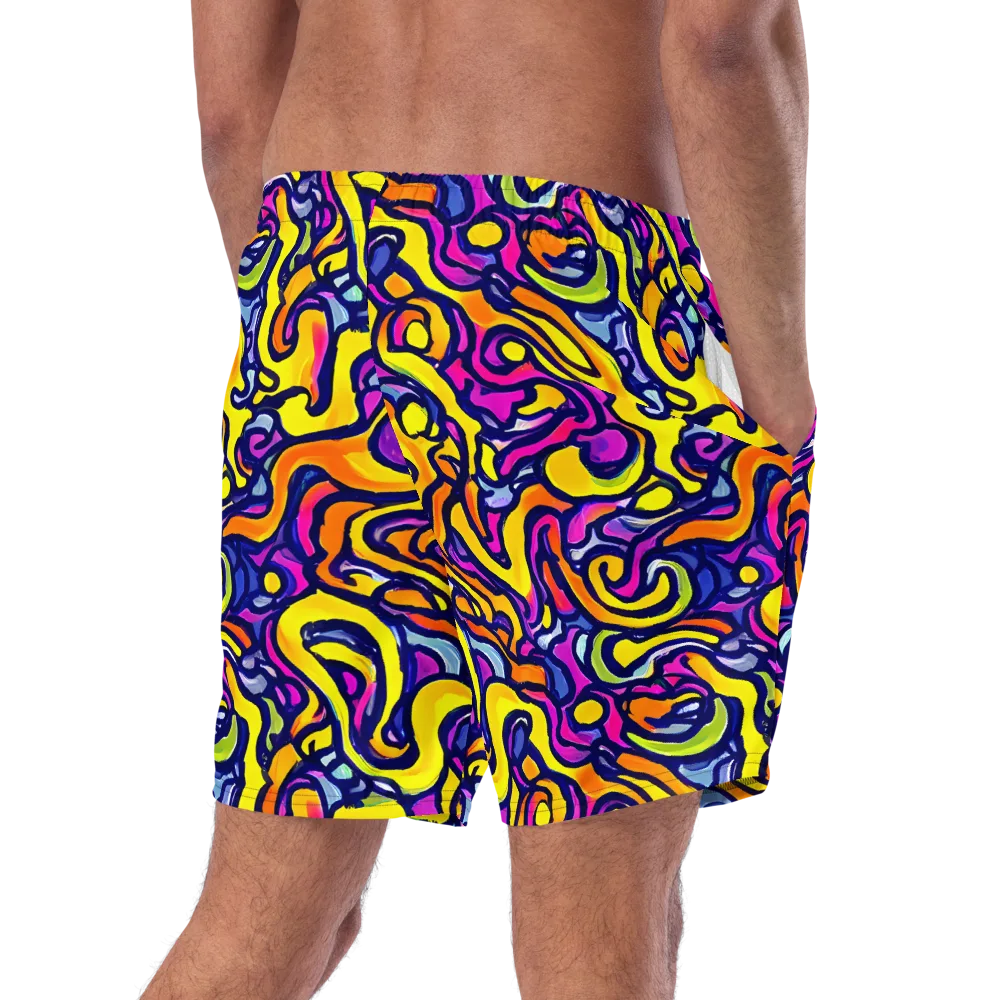 Radiant Turbulence on Swim Trunks — Right Back