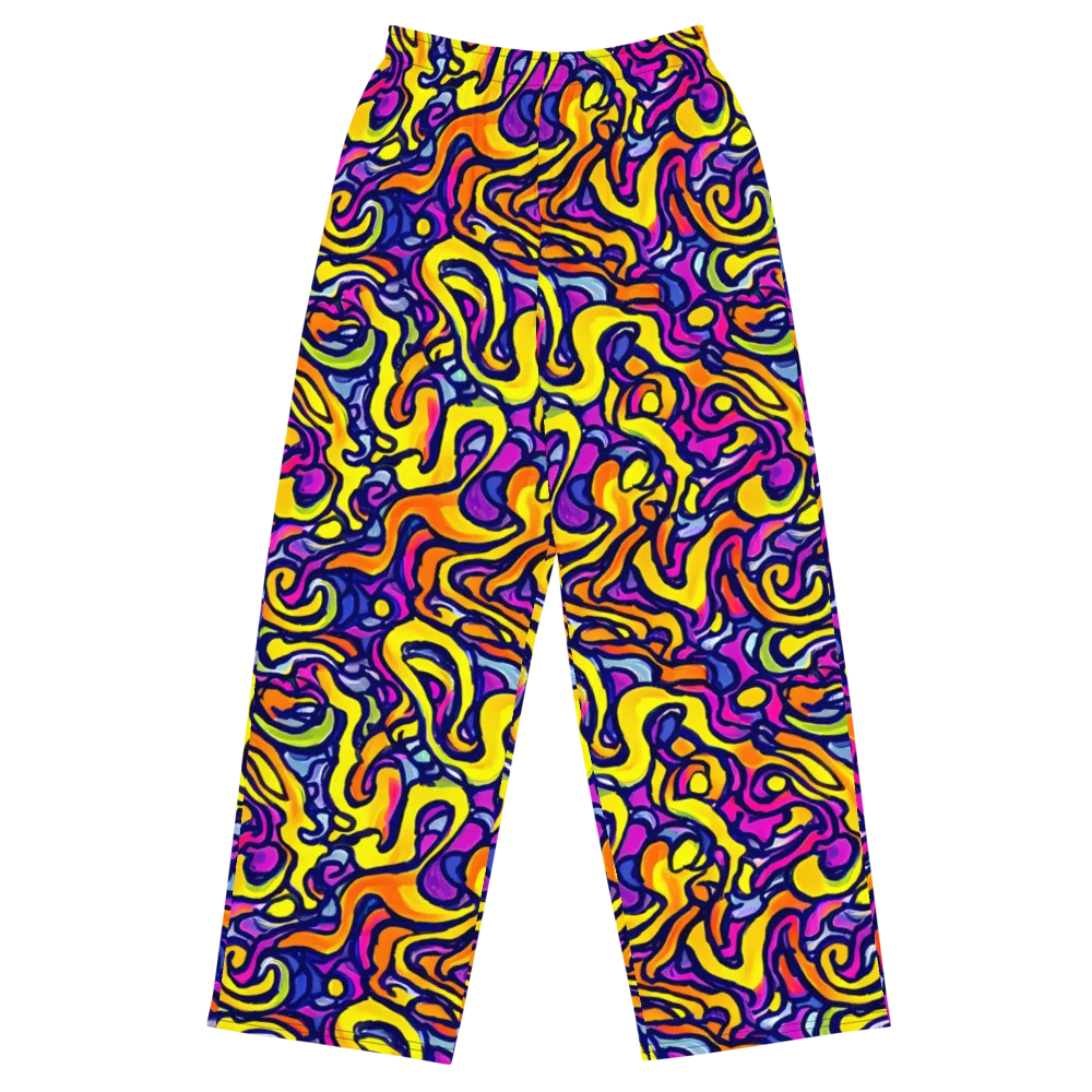 Radiant Turbulence on Wide-Leg Pants — Front