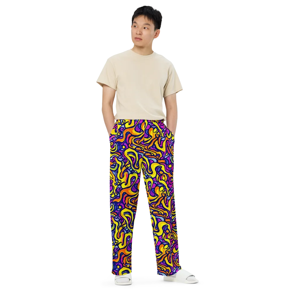 Radiant Turbulence on Wide-Leg Pants — Front