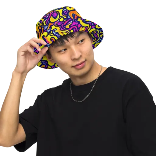 Radiant Turbulence on a Reversible Bucket Hat