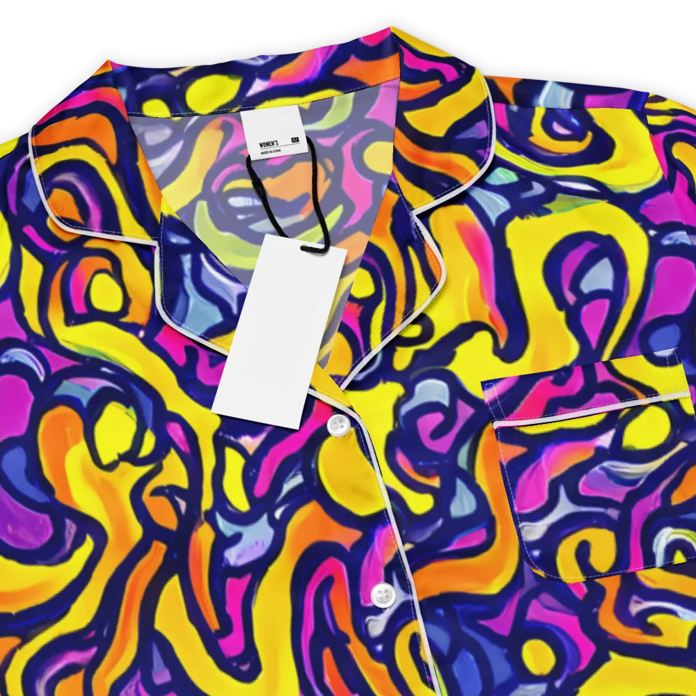 Radiant Turbulence on Women's Short Sleeve Pajama Top — Product details