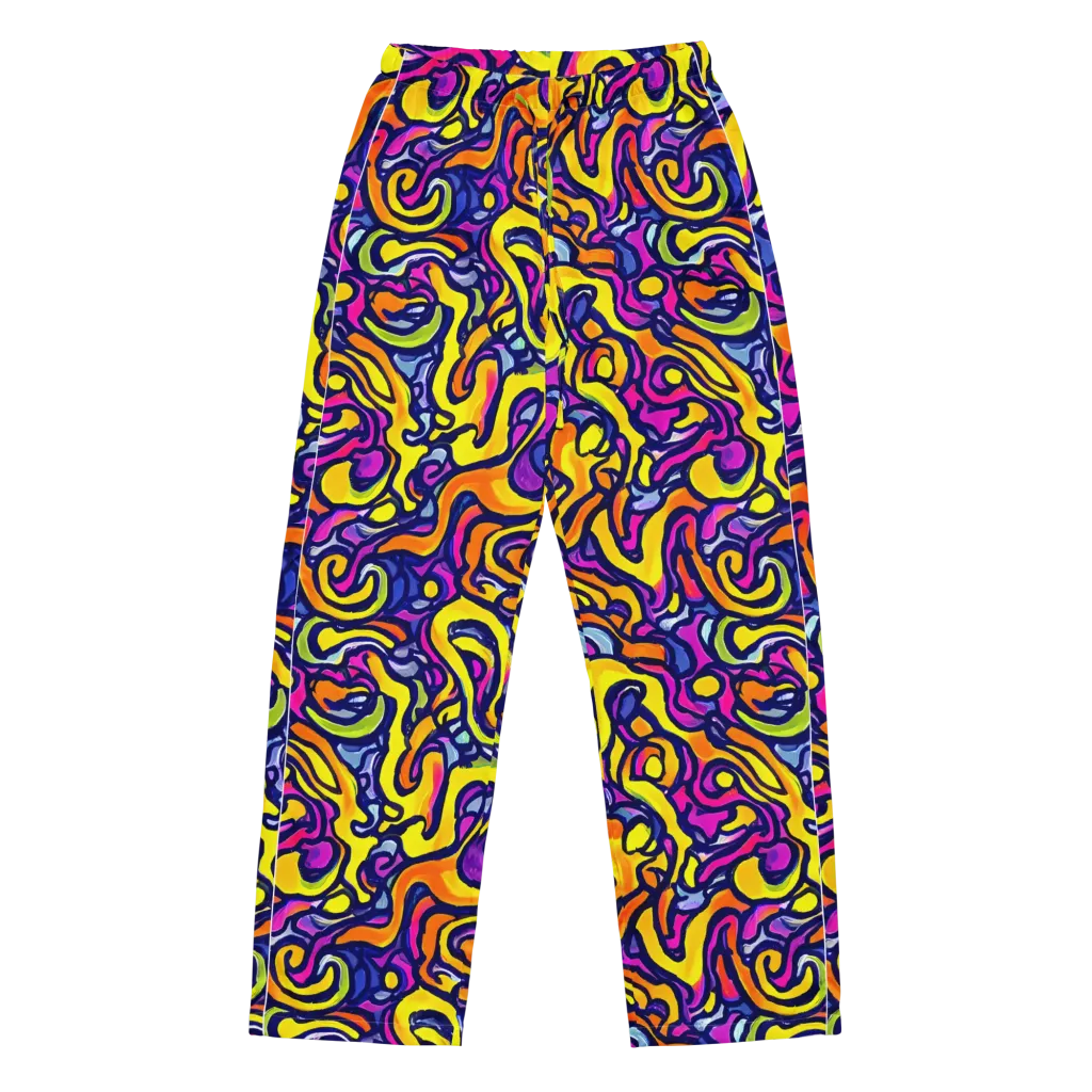 Radiant Turbulence on Women's Pajama Pants — Front