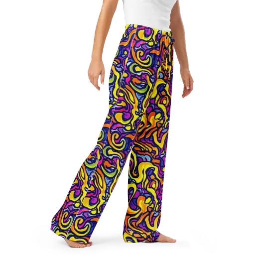 Radiant Turbulence on a Women's Pajama Pants