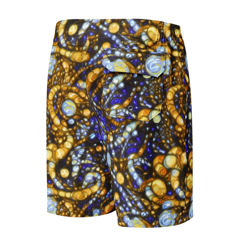Molten Cobalt on Men's Board Shorts — Back