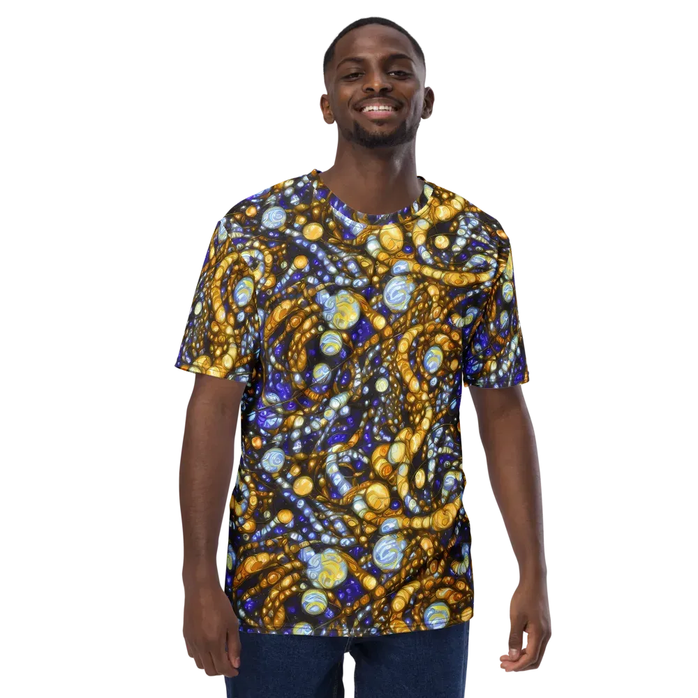 Molten Cobalt on Men's Crew Neck T-Shirt — Front