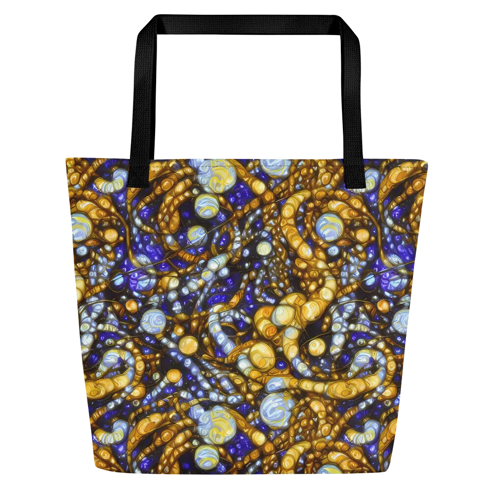 Molten Cobalt on Large Tote Bag W/ Pocket — Front