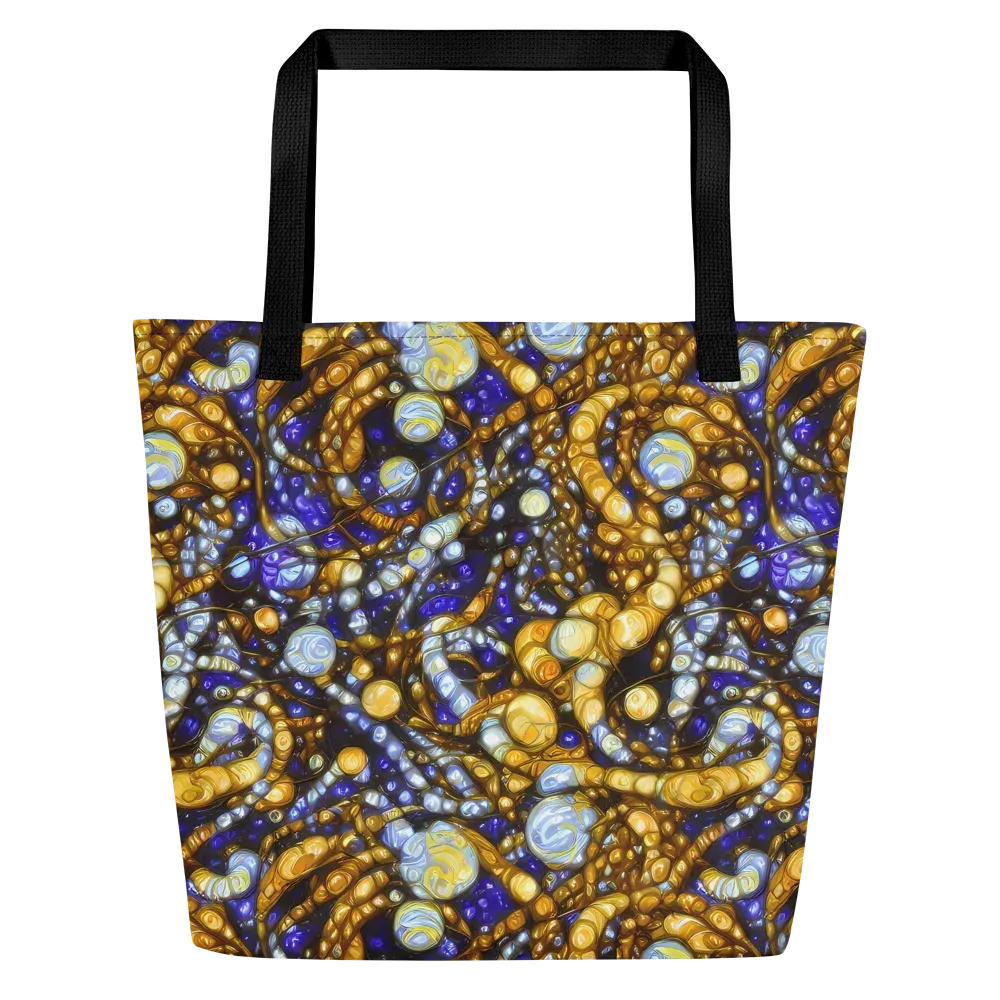 Molten Cobalt on Large Tote Bag W/ Pocket — Front