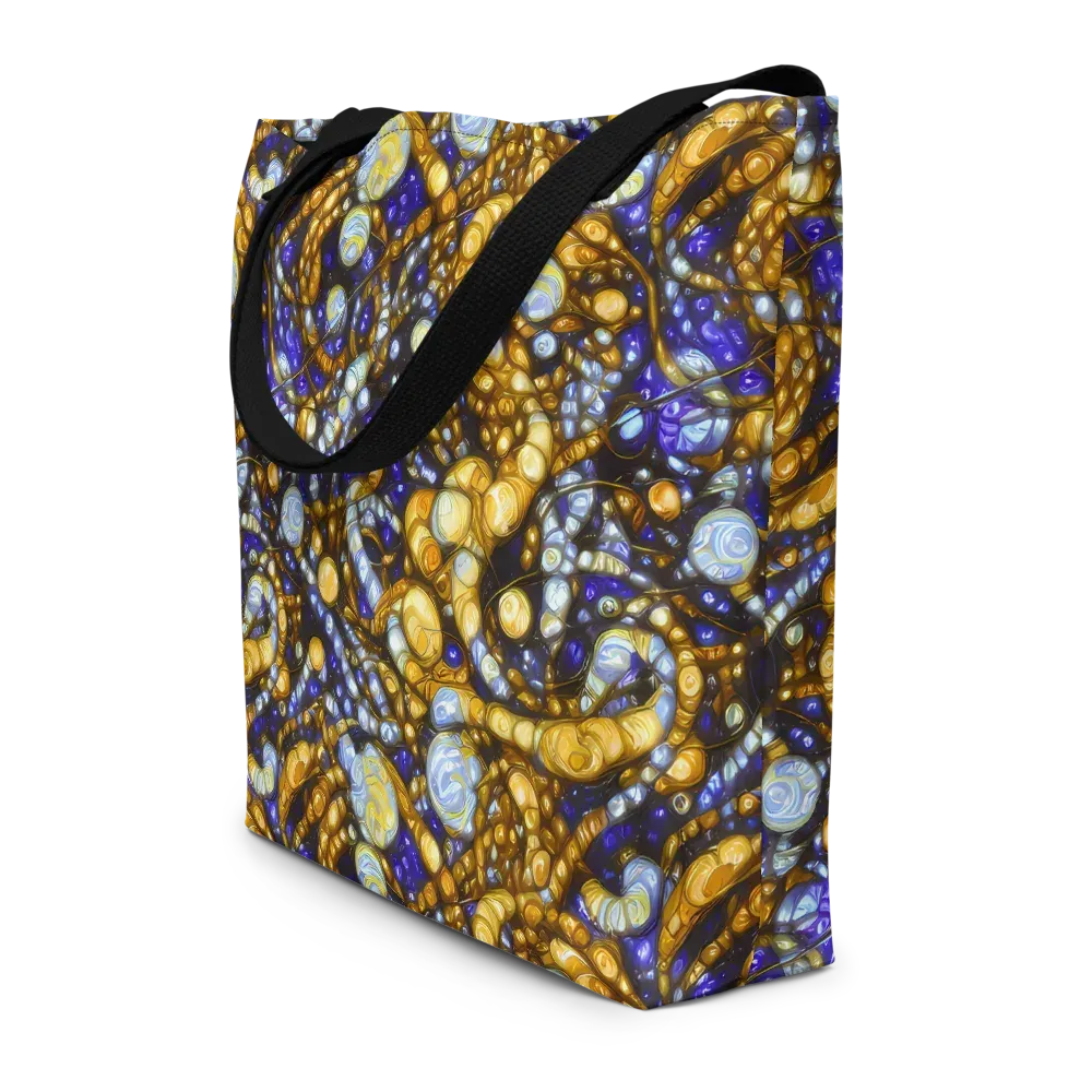 Molten Cobalt on Large Tote Bag W/ Pocket — Front