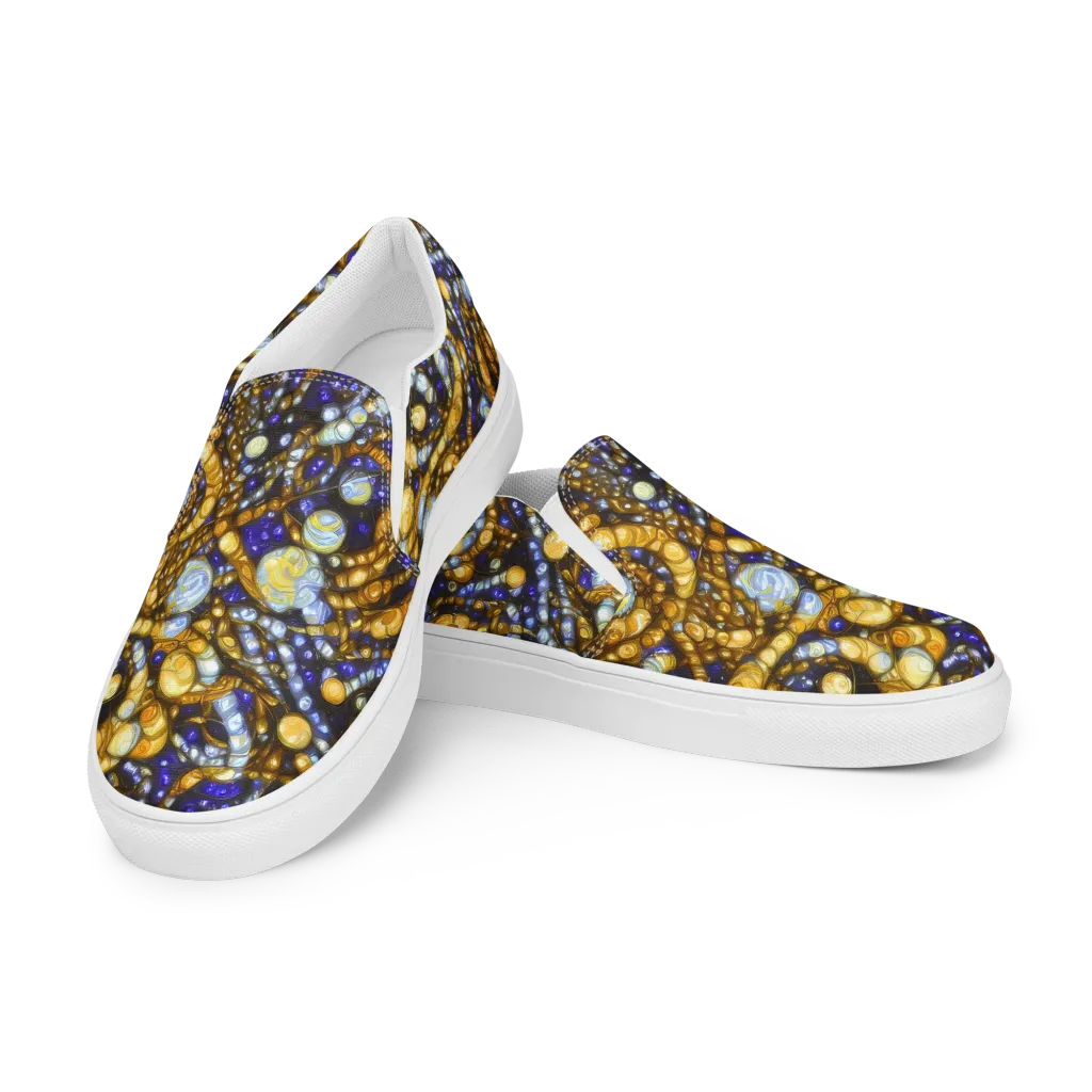 Molten Cobalt on Women's Slip-On Canvas Shoes — Left Front