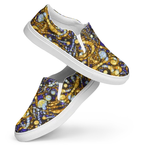 Molten Cobalt on a Women's Slip-On Canvas Shoes
