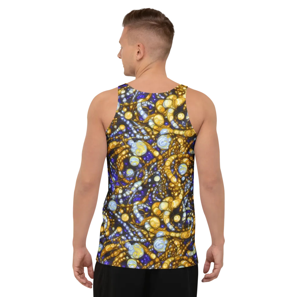 Molten Cobalt on Men's Tank Top — Back