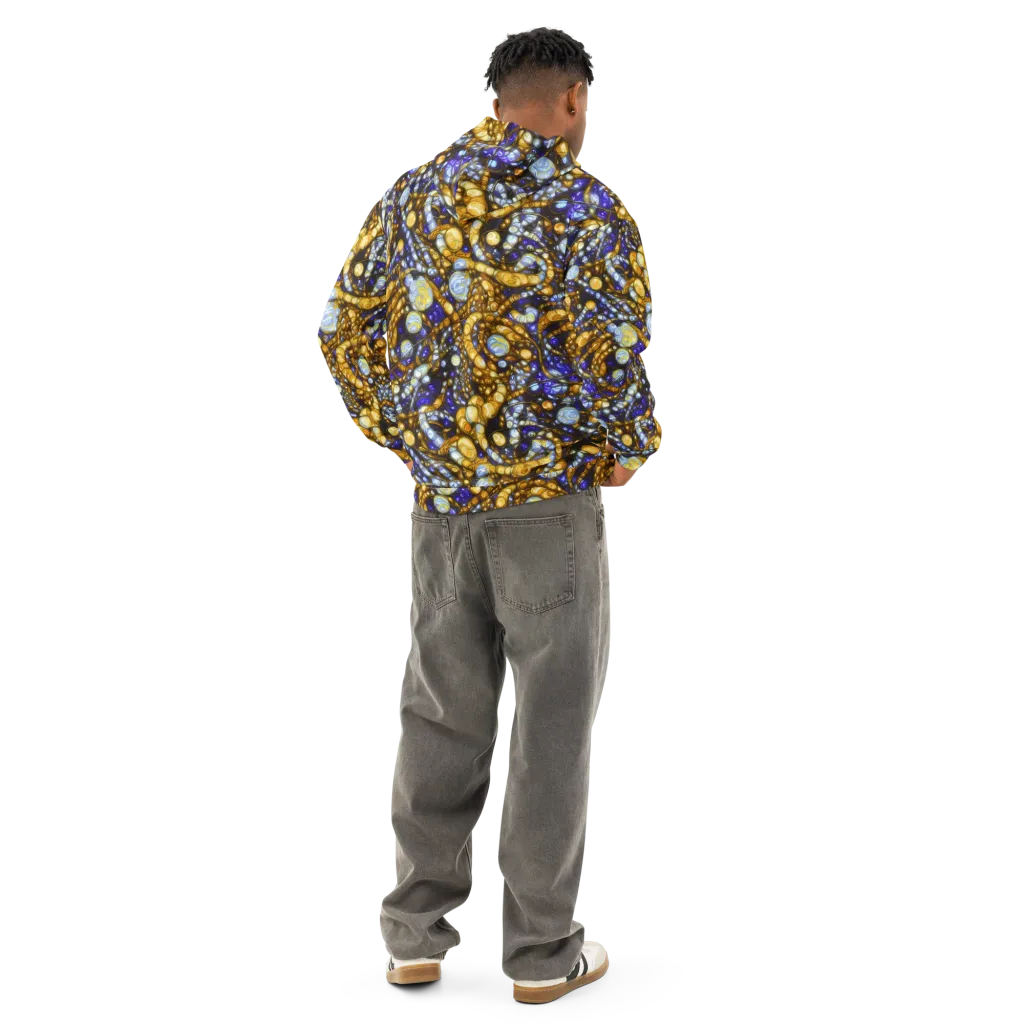 Molten Cobalt on Cotton Hoodie — Back