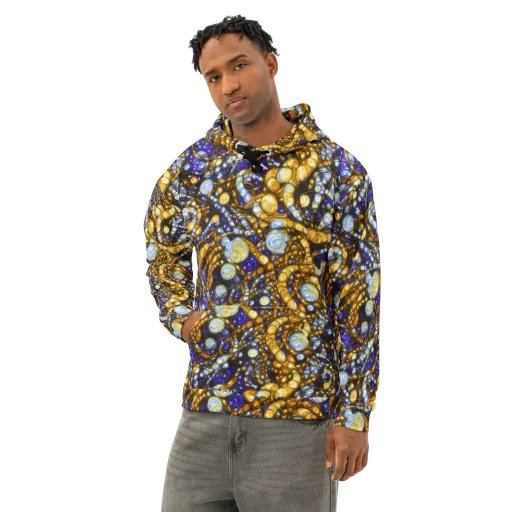 Molten Cobalt on a Cotton Hoodie