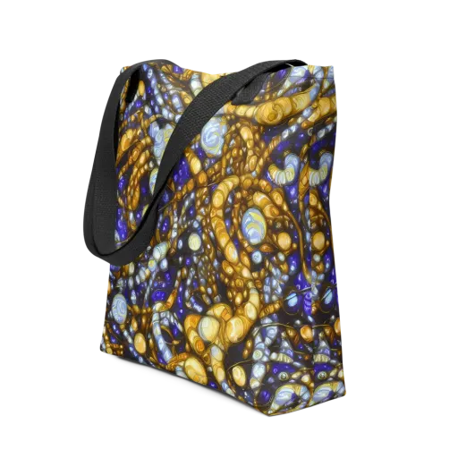 Molten Cobalt on a Tote Bag