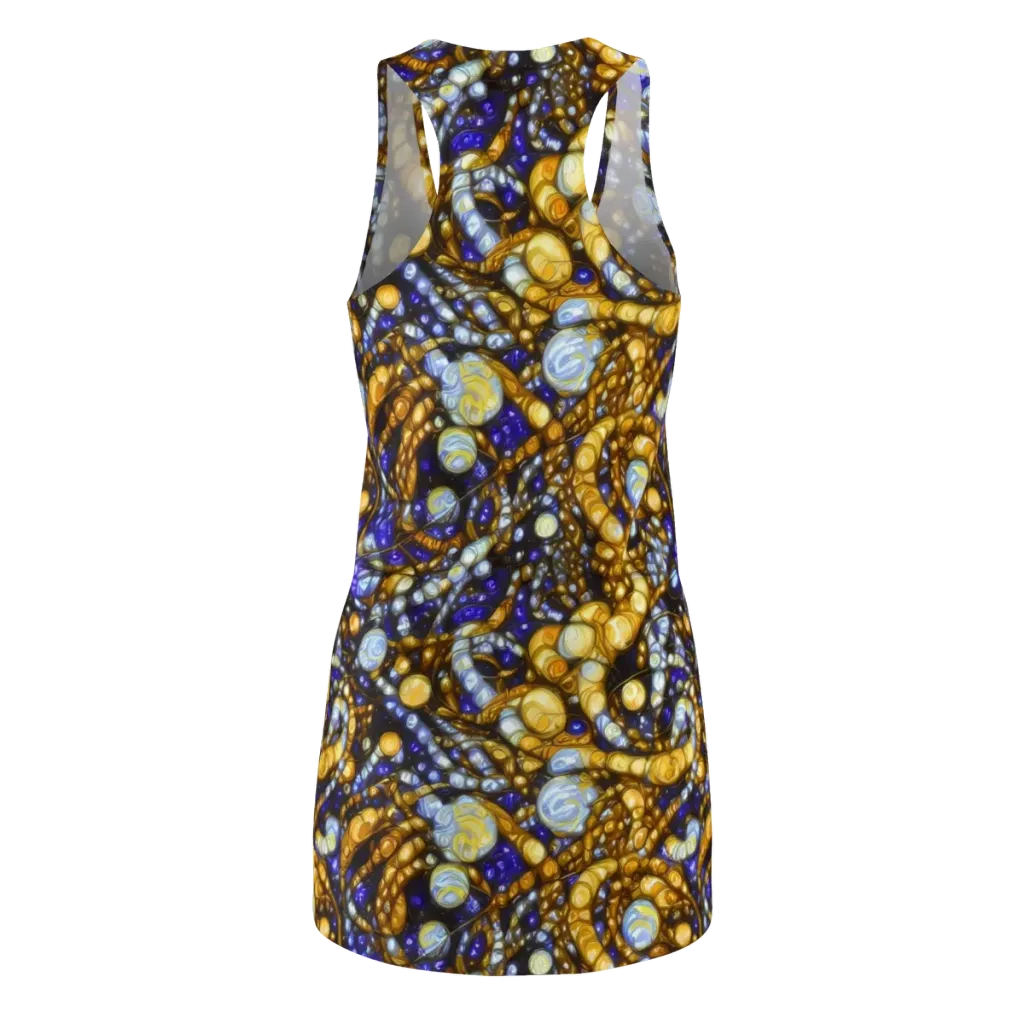 Molten Cobalt on Racerback Dress — Back