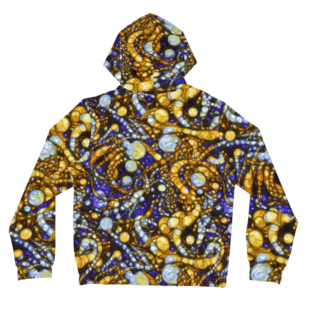 Molten Cobalt on Women's Full-Zip Hoodie — Back
