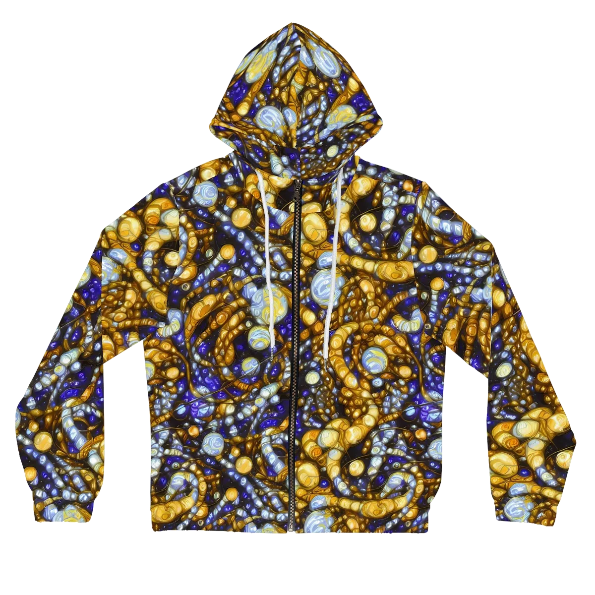 Molten Cobalt on Women's Full-Zip Hoodie — Front