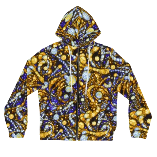Molten Cobalt on a Women's Full-Zip Hoodie