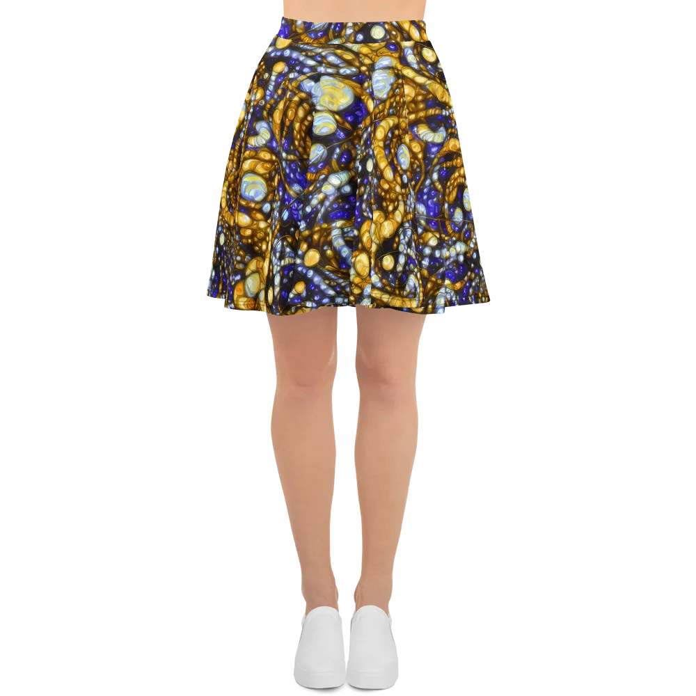 Molten Cobalt on Skater Skirt — Front
