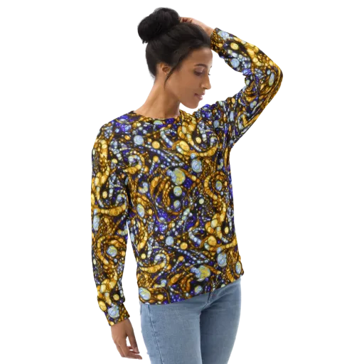 Molten Cobalt on a Sweatshirt