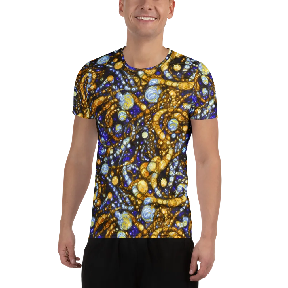 Molten Cobalt on Men's Athletic T-Shirt — Front