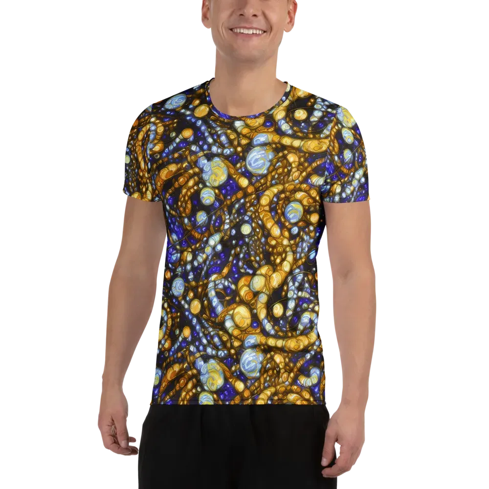 Molten Cobalt on Men's Athletic T-Shirt — Front